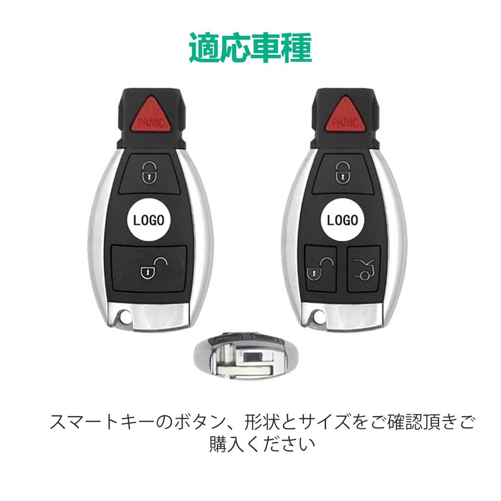 [Unhoke] Benz Key Case Clear Mercedes Key Cover Transparent For