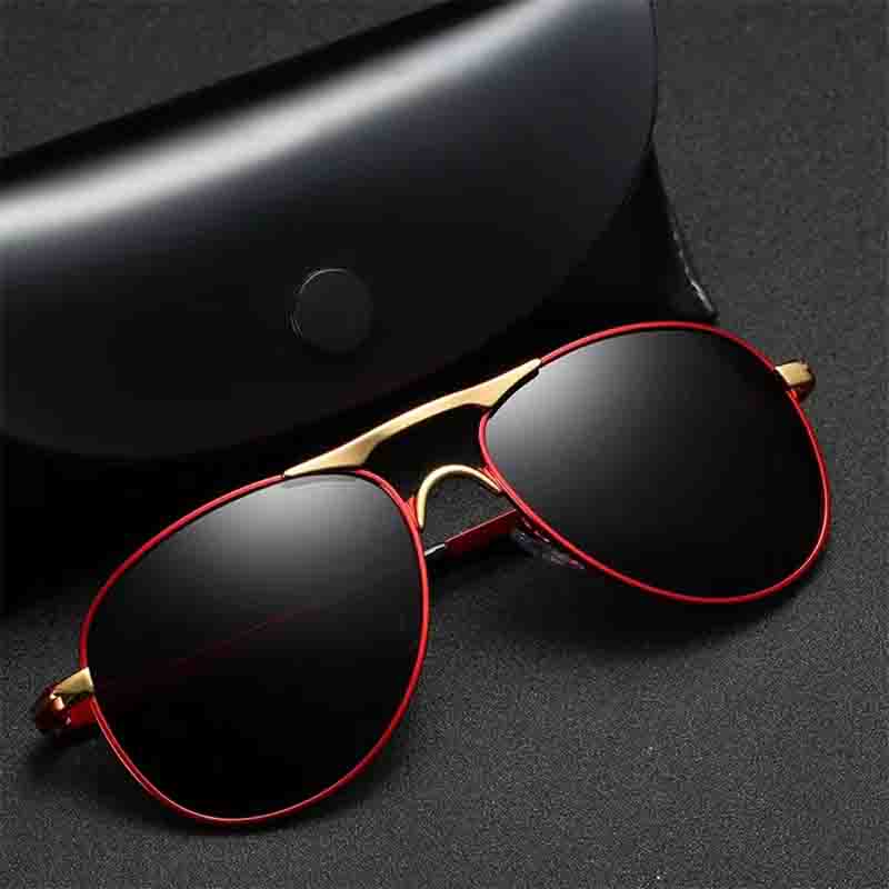 Luxury Pilot Polarized Sunglasses Men Women Driving Fishing Retro Sun Glasses  Designer Male Metal Sunglasses For Man UV400