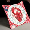 Colorful Sardine Lobster Fish Ocean Pillow Gifts Home Office Furnishings Bedroom Sofa Car Cushion Cover Case
