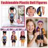 Modische Plastikpuppenfiguren-Sammlung mit einzigartigen stilvollen Outfits und farbenfrohen Frisuren Perfektes Geschenk für Kinder zum und Kreativsein