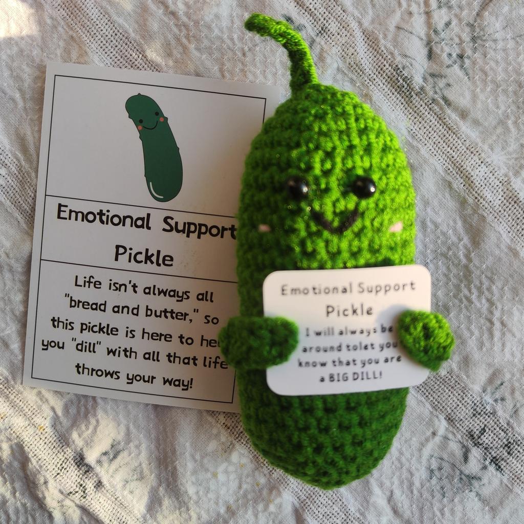 Emotional Cucumber Hand-woven Potato Positive Energy Ornaments Wool Crochet Product