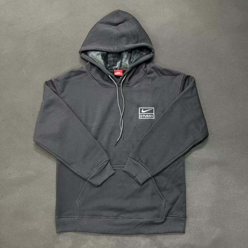 Stüssy ACG Autumn/Winter Plus Velvet Embroidered Hoodie Jacket