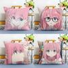 Anime B-Bocchi The Rock-MT Cartoon Pillow Case Printing Pillowcase Living Room Sofa Cushion Cover Bedroom Room Decor