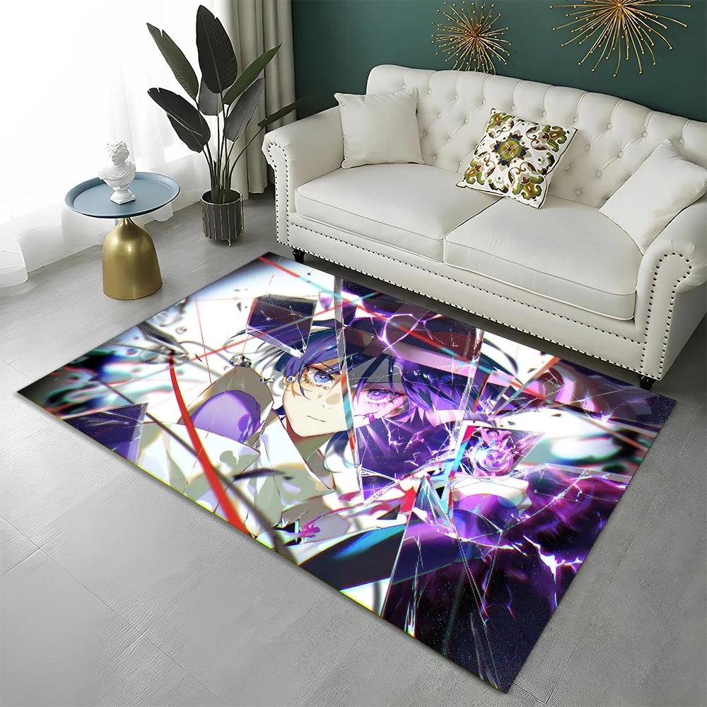 Game Genshin Impact Gamer Cartoon  Carpet Rug for Home Living Room Bedroom Sofa Doormat Decor,Child Area Rug Non-slip Floor Mat