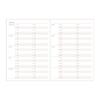 2 Days per A6 Undated Weekly Marks Planner/Schedule Book, Undated, Page, Size, Schedule, Ivory, CDR-HYD01-IV