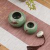 Ru Kiln Ceramic Gourd Tea Canister - Moisture-Proof Storage for Pu'er Tea, Gongfu Tea Set Container