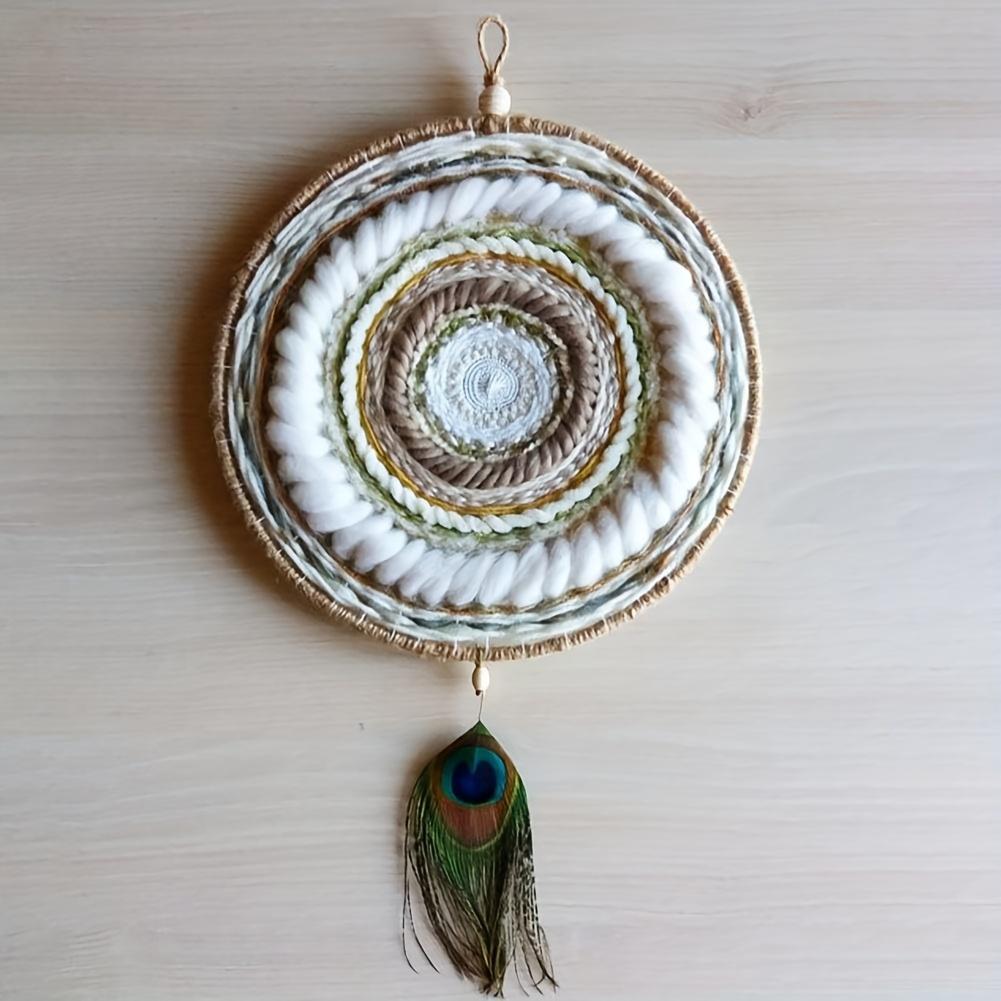 Knitting Loom Knitting Machine - Round Wooden Hand-Knitting Machine, Knitting Needle and Hook, Knitting Board Rotating Double Knit Loom Machine Kit