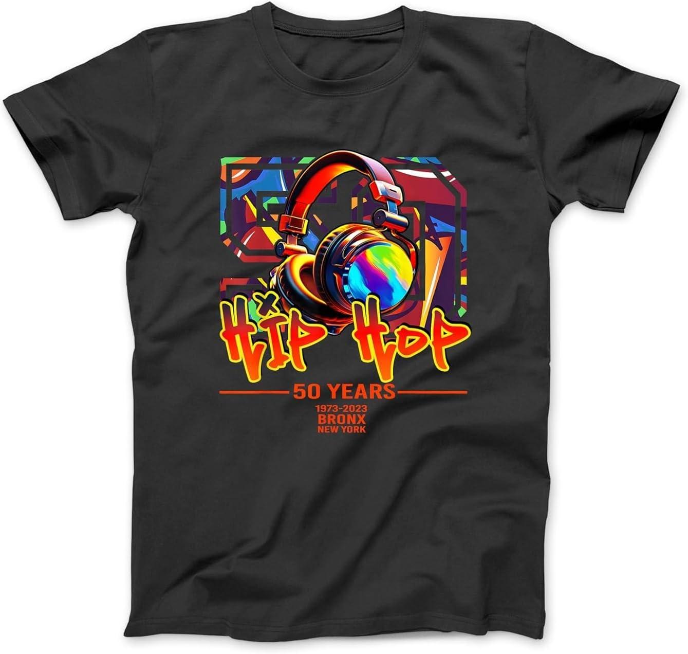 Street Urban Graffiti Art Celebrating 50 Years of Hip Hop T-Shirt, Sweatshirt, Hoodie for Men Women Kids Made in Canada Black XXXXXL чёрный