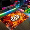 Diseño Mainz FC Alfombra de Terciopelo de Cristal Acogedora No?Alfombra Estampada Antideslizante Para Dormitorio Sala de Estar Entrada