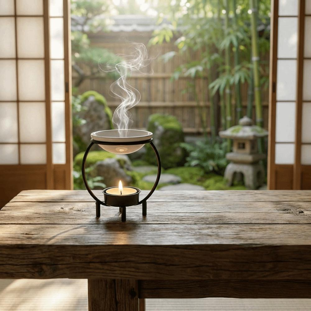 Portable Aromatherapy Candle Holder Minimalist Fragrance Burner Candle Heating Holder Home Decor