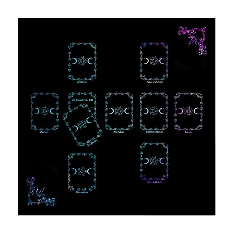 Tarots Tablecloth Reading Card Astrologys Altars Cloth Divinations Cards Table Cloth Tapestry Witchcrafts Supplies