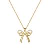 Empty Double-Layer Butterfly Light Luxury Temperament Gorgeous Full Diamond Necklace Women'S Versatile Collarbone Chain Titanium Steel Chain