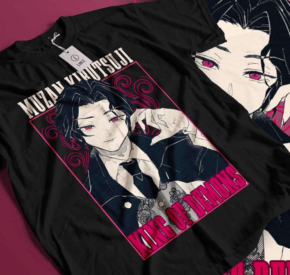 

muzan demon slayer t shirt, king of demon anime graphic 2025 true fan lot 4XL