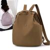 Women's Backpack Nylon Student Schoolbag Lightweight Solid Color Travel Backpack