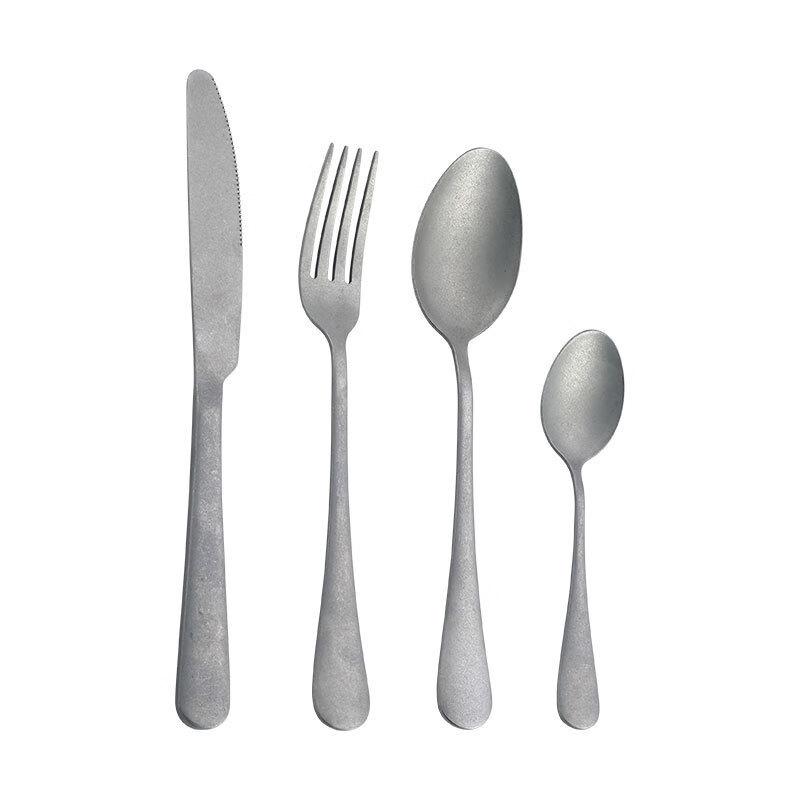 Zuozhixun Retro Frosted 304 Stainless Steel Dinner Forks (Set of 2)