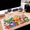 Christmas Winnie Pooh Party Large Gaming Mouse Pad Nonslip Rubber Base Waterproof Desk Mat For Office Pc Laptop