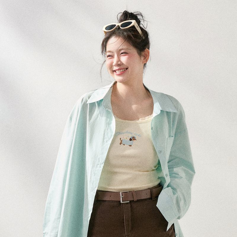 

Plus-Size Women s Clothing for Adults, Korean-Style Slimming Fresh Striped Shawl Shirt and Coffee-Colored Skirt Set Sling Second Batch 1XL