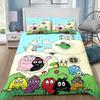 3D Printed Barbapapa Bedding Set for Boys Girls Duvet Cover And Pillowcase Included Twin Queen King Full Single Double Sizes