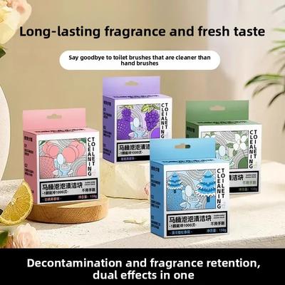 Powerful Descaling and Deodorising To Remove Bad Smells and OdoursFresh Blue Bubble Toilet Bowl Cleaning Block