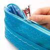 Cartoon Oceanic Big Size Portable Pencil Case; Spacious Cosmetic Bag with Cute Underwater Design