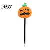 Push Ballpoint Pen Halloween Pumpkin Gel Ink Pen, 0.7mm Rollerball with Plush Pumpkin, Writing Pens Novelty Black for Party Favors, Gift Supplies