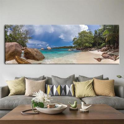 Landscape Beautiful Tropical Beach Panorama Canvas Painting Nature Posters and Prints Wall Art Picture Room Home Decor No Frame