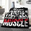 Custom Name Weightlifting Theme Printed Blanket - Perfect for Couch, Bed, Travel & Outdoor Use | Machine Washable, Cozy & Durable.