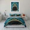 Shark Face Underwater Design. Bedding Sets Duvet Cover Sets Duvet Covers Pillowcases(1 * Duvet Cover 2 * Pillowcases, Without Duvet Insert)