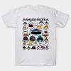 Shark Faces Tshirt Funny Type of Shark T-shirt Classic T-shirt