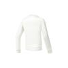 FILA Athletics Solid Basic Crew Neck Simple Sports Knit Pullover Long Sleeve Sweatshirt Women sweatshirt Egrets-White A11W311203F-WT