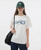 Deonseuteu Unisex Wave Logo T-Shirt_Udts5B125_Off White