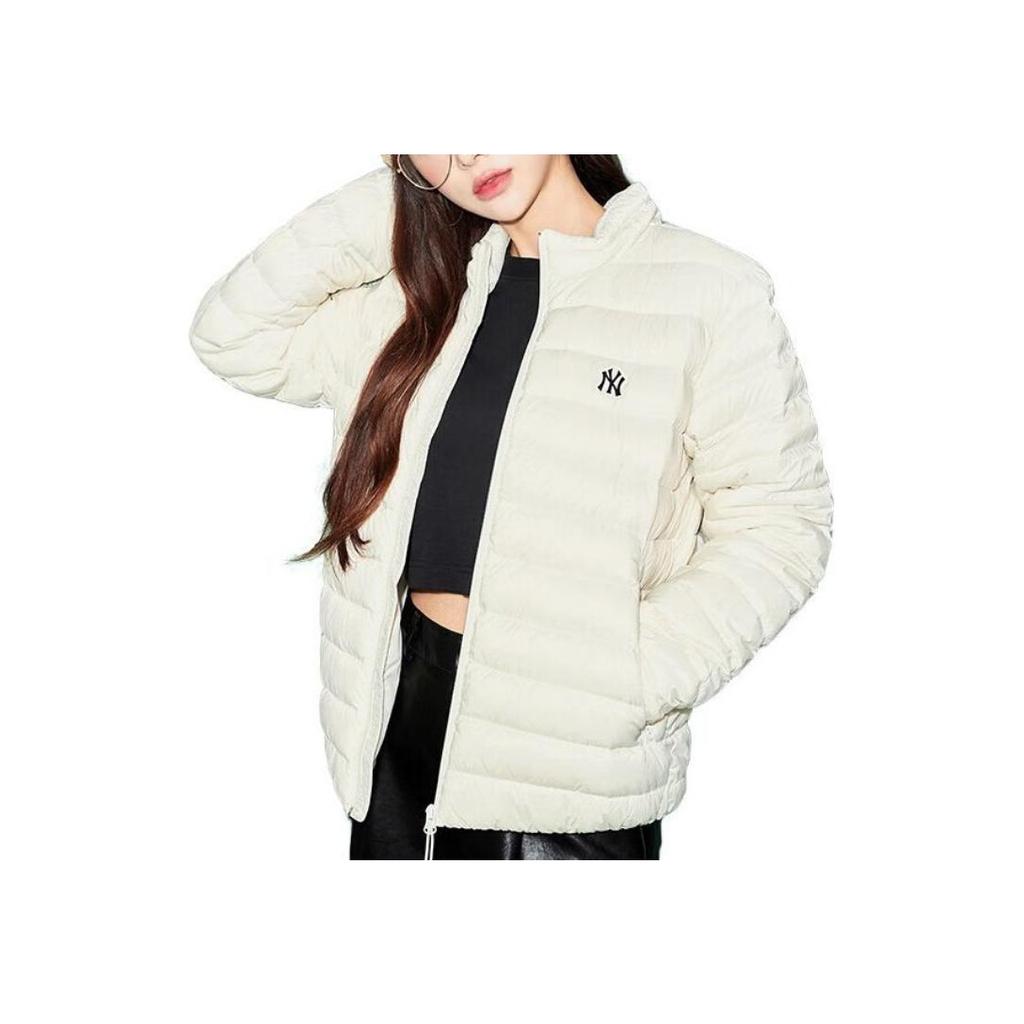 New MLB New York Yankees Down Jackets Unisex Cream 3ADJB1626-50CRS