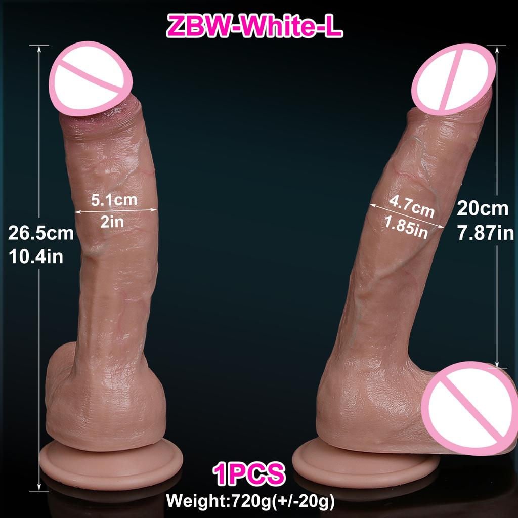 S M L Soft Realistic Anal Big Dildo Double Silicone Suction Cup Glans Penis Sex Toys for Men Women Gay Masturbation Orgasm Cock