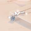 1ct Moissanite Woman Pendant Sier Necklace For Women Chains Party Bridal Fine Jewelry 925sterling Silver Necklace