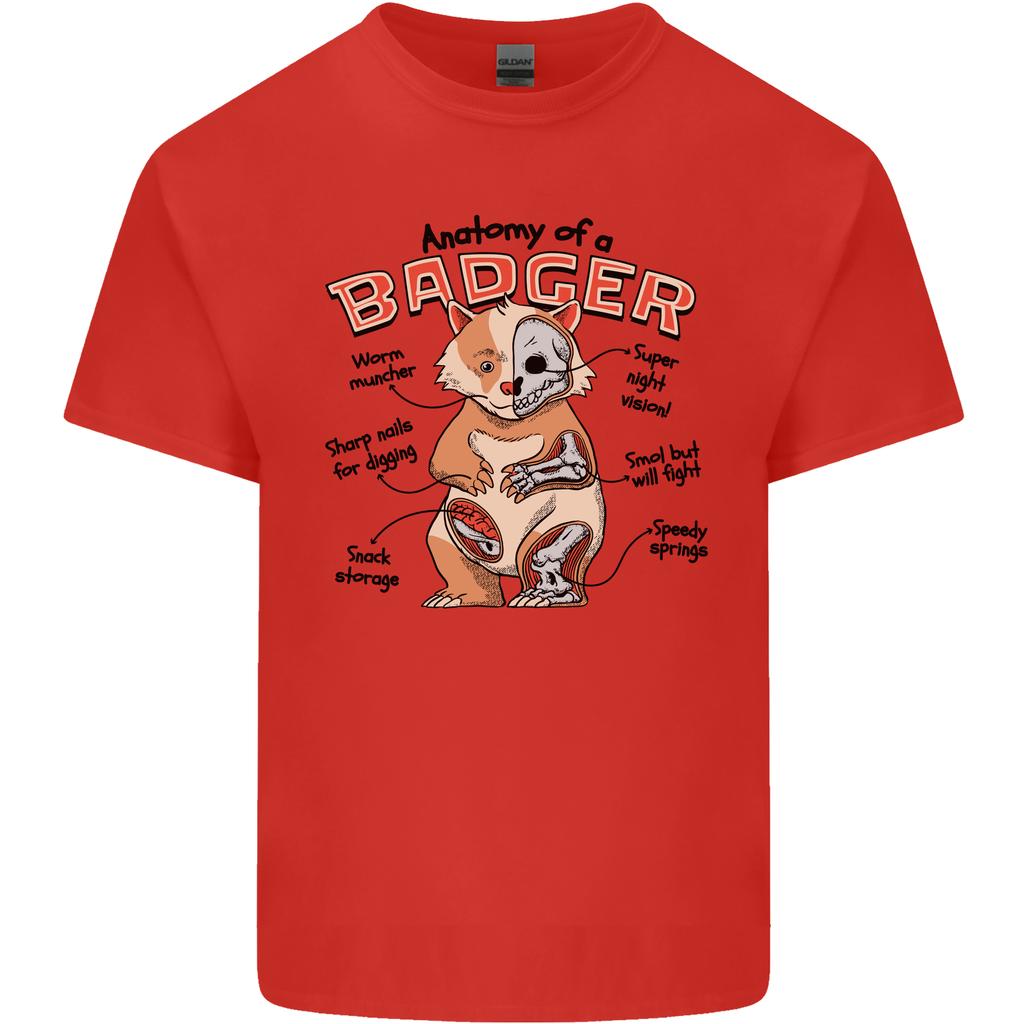 Anatomy of a Badger Funny Unisexs Light Cotton TShirt