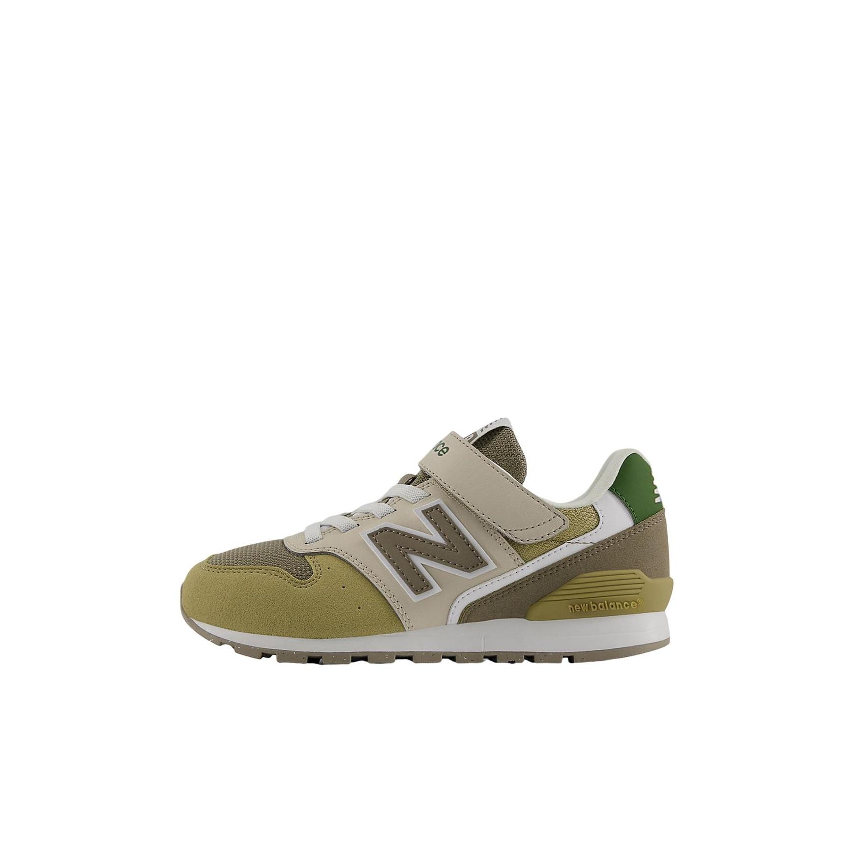 

New Balance Nb 996 Замша Сетка Удобные Мягкие Дышащие Поддержка Низкий Верх Повседневная Обувь Детские кроссовки Хаки Коричневый YV996TE3W 28.5