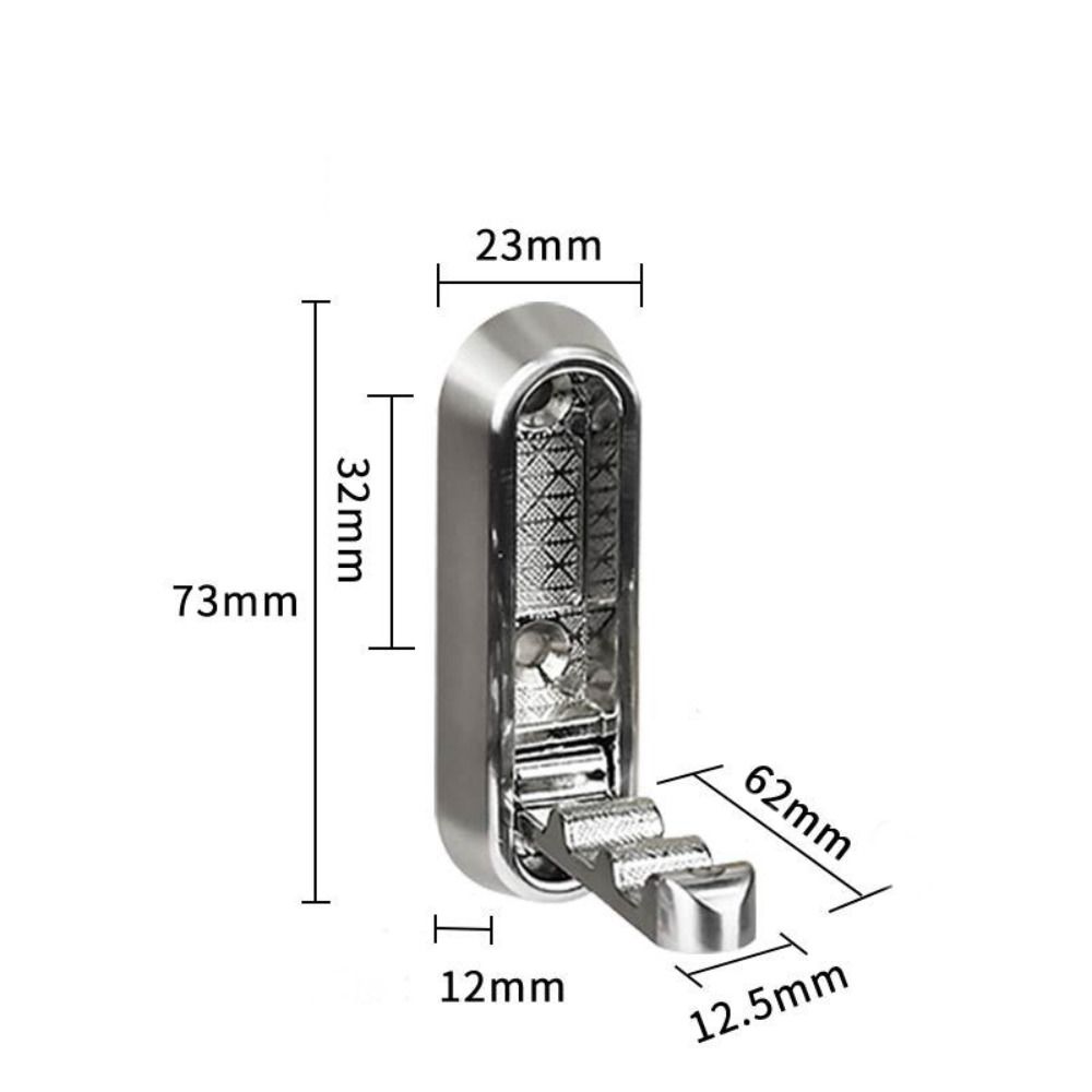 Zinc Alloy Folding Wall Hook Wall Mounted Durable Foldable Coat Hooks Easy to Install Heavy Duty Fold Up Hooks