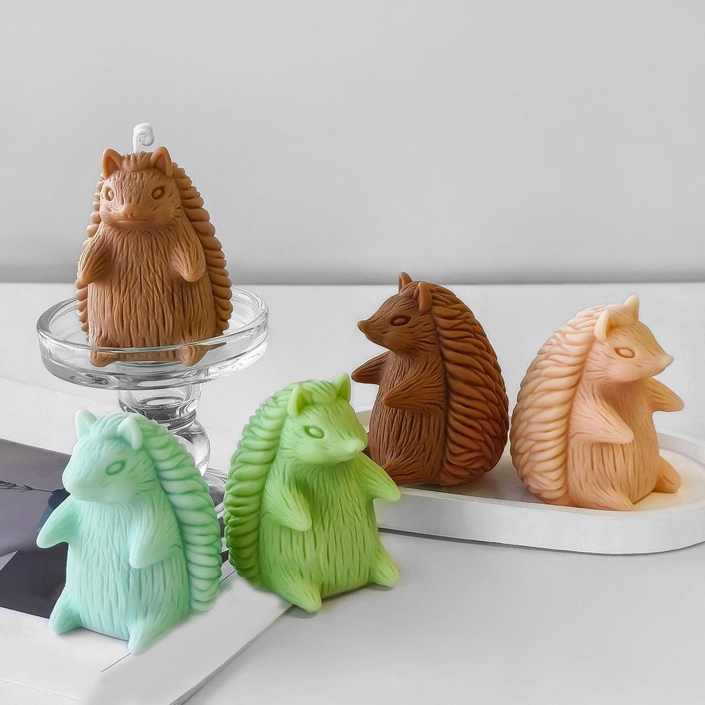 Elegant Home Decoration Sturdy Silicone Mould Portable Accessory for Hedgehog Candle Holder Handmade Craft Supplies Tool