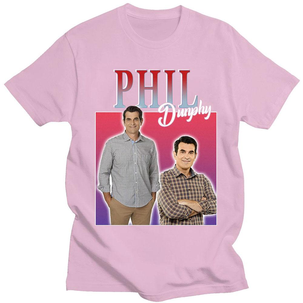 Phil Dunphy 2022 Amerikan TV Dizisi Tişörtleri Harajuku Grafikli Baskılı Kısa Kollu %100 Pamuklu Tişört Oversize Sokak Giyimi Unisex