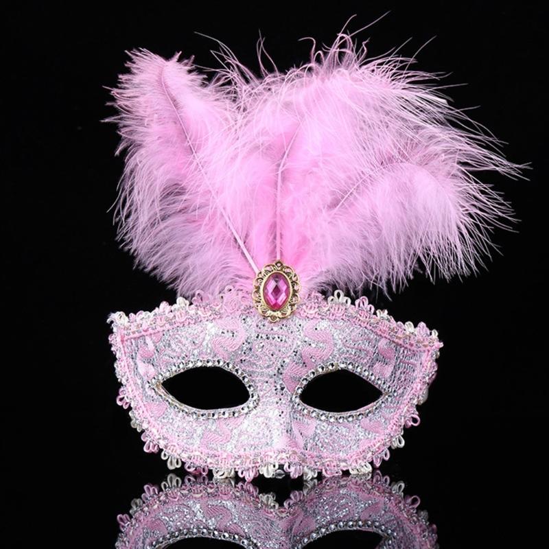 Masquerade Feather Mask for Women Venetian Mask Party/Balls Prom/Wedding/Wall Decorations Mardi Gras Mask Costume Mask