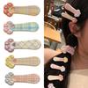 4Pcs Girl Hairpin Plaid Pattern Cat Paw Shape Hair Clips Stable Clamping