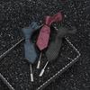 1 Pcs Men Stripped Tie Shape Brooch for Suit Decor Fashion Wedding Groomsman Brooches