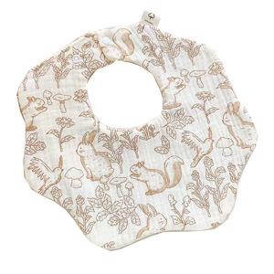Baby Cotton Gauze Waterproof Bib Soft Breathable Newborn Drool Catcher Gentle On Skin Daily Care Essential For Infants