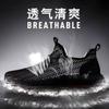 Men's shoes 2025 summer hollow breathable sandals mesh sports leisure non-slip running large mesh lazy tide shoes men