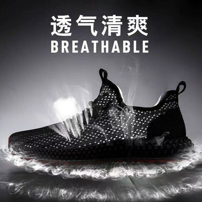 Men's shoes 2025 summer hollow breathable sandals mesh sports leisure non-slip running large mesh lazy tide shoes men