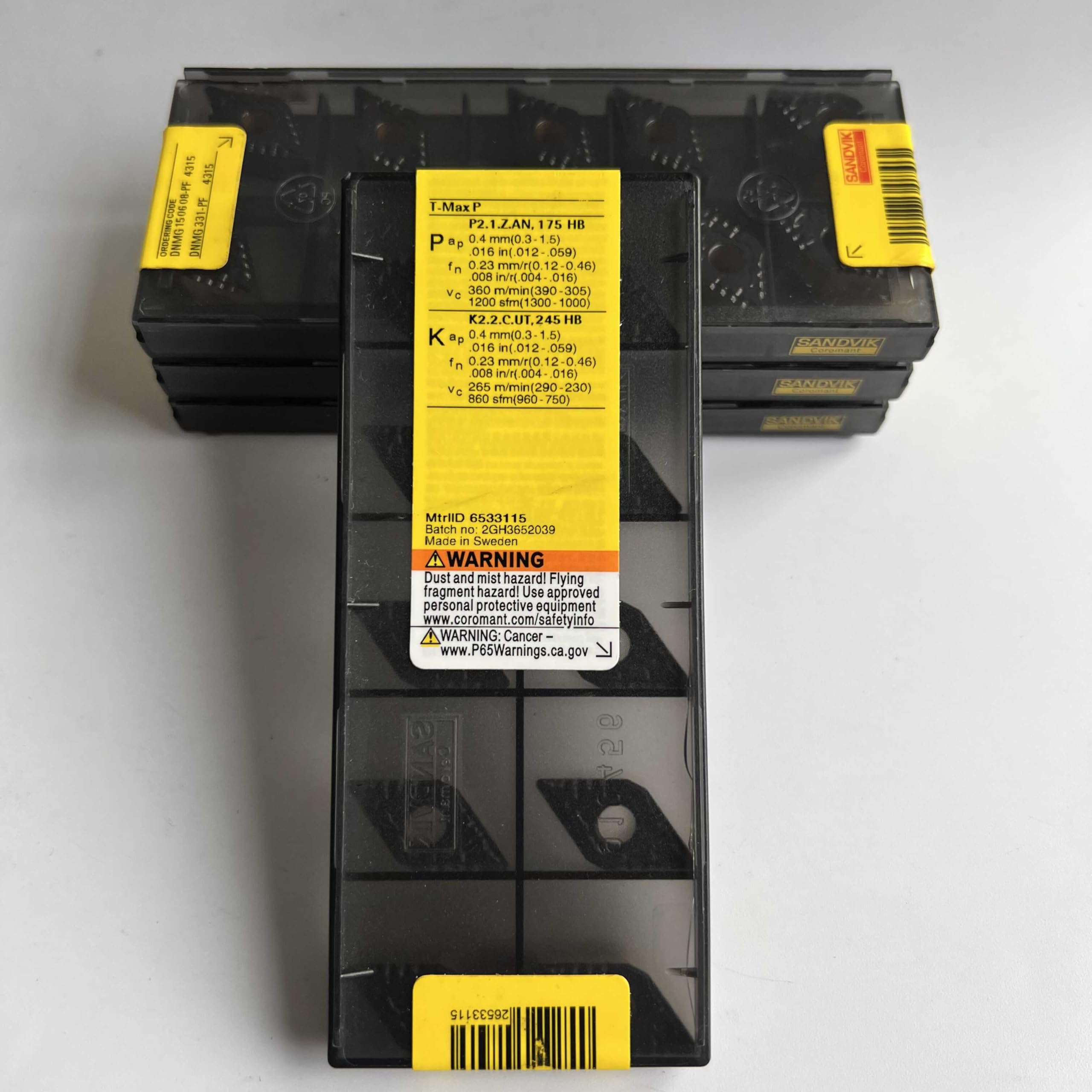 

Original Sandvik / DNMG150608-PF 4315 / CNC lathe carbide blade 10 Pcs