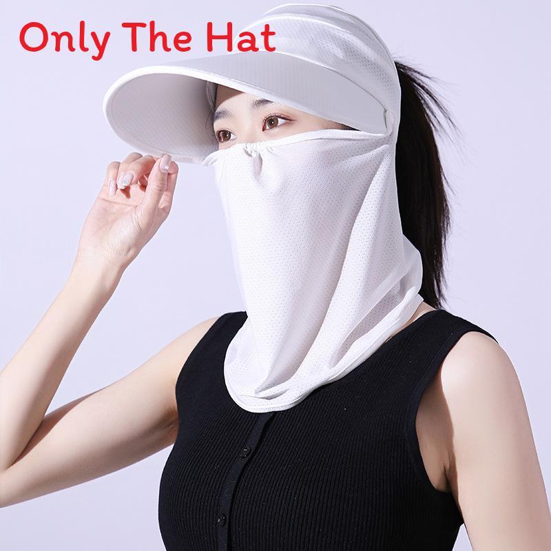 Sun Protection Cap For Women Summer Outdoor Uv Face Shield With Adjustable Fit