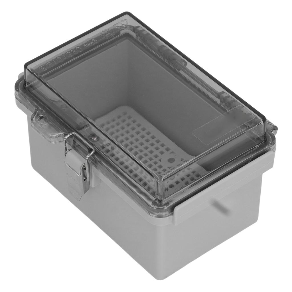 Distribution Box with Hinged Cover Mounting Plate Brackets IP67 Waterproof ABS Plastic Electrical En
