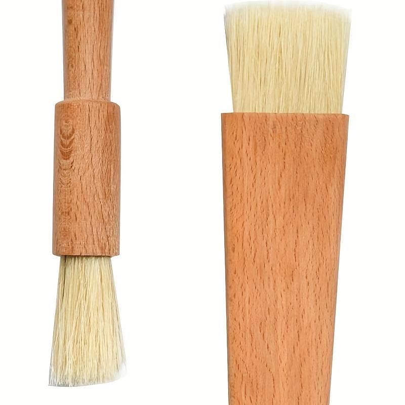 1PC Wooden Brush, Pastry Brush Cooking Baking Wooden Handle Brush Household Kitchen Brush BBQ BBQ Oil Brush Tools