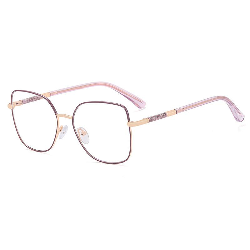 Transparent Computer Glasses Frame Women Anti Blue Light Presbyopia Eyewear Spring Hinge Metal Frames Reading Glasses Unisex